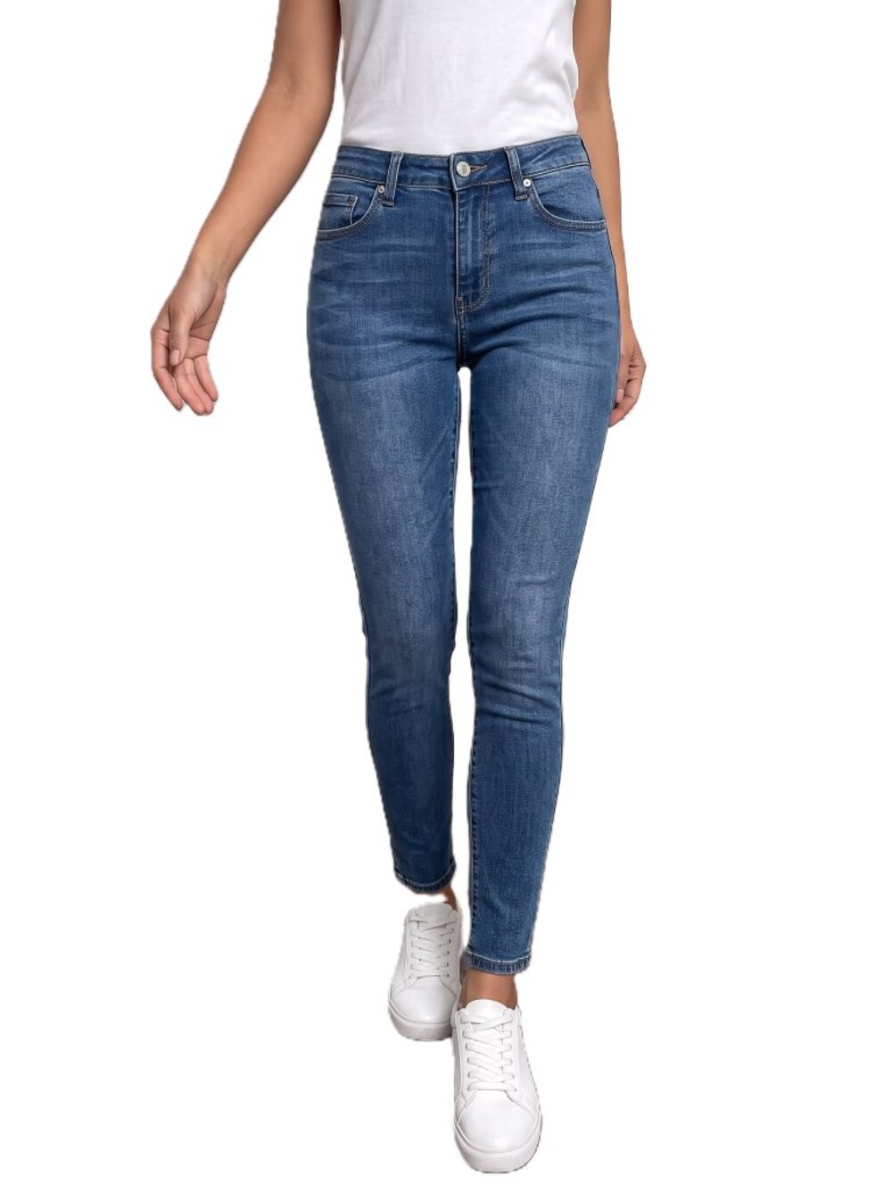Rag & bone/JEAN Preston Skinny Jeans Women’s Size 31 Medium Blue Stretch Denim